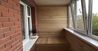 Отделка, остекление, утепление балконов в Мысках от 211 руб. м/2.