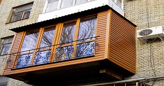 Внешняя отделка балкона Мыски цена от 1051 руб. м/2.